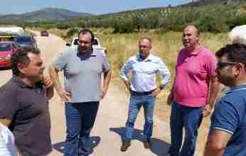 Περιοδεία κλιμακίου του ΚΚΕ στα καμμένα της ανατολικής Κορινθίας