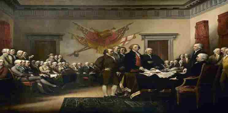 Στις 4 Ιουλίου του 1776 εγκρίνεται η Διακήρυξη Ανεξαρτησίας των ΗΠΑ