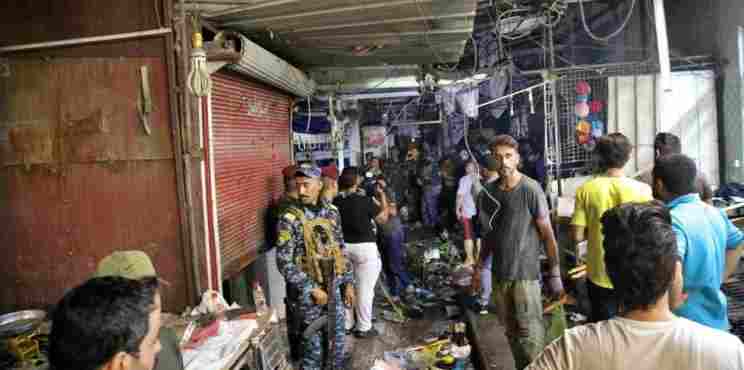 Δεκάδες νεκροί και τραυματίες από έκρηξη βόμβας σε αγορά στη Βαγδάτη